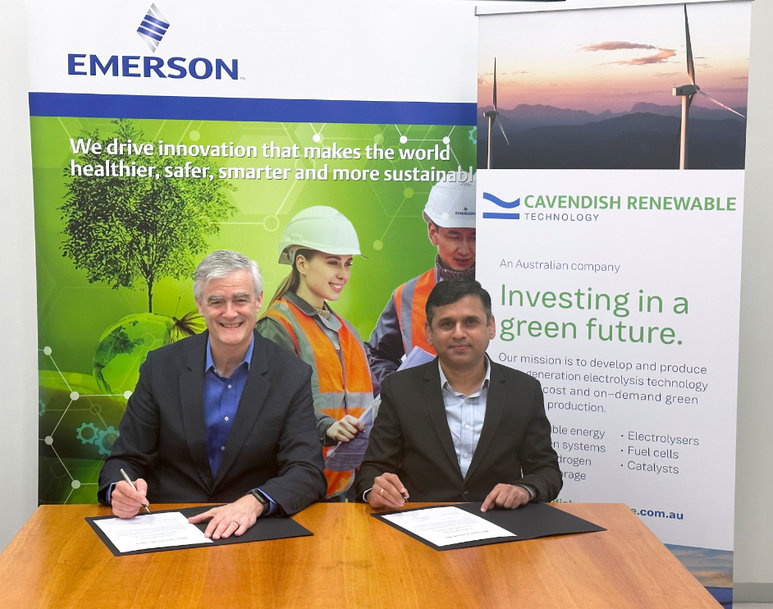 Emerson y Cavendish Renewable Technology para impulsar la innovación en aplicaciones de hidrógeno